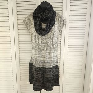 Sweater with matching infinity scarf